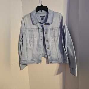 Isaac Mizrahi Sky Blue Jean Jacket